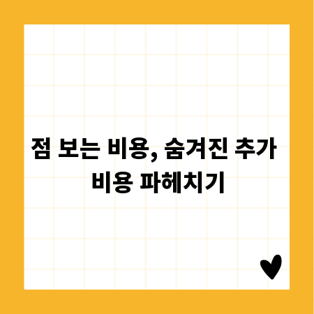 점 보는 비용, 숨겨진 추가 비용 파헤치기