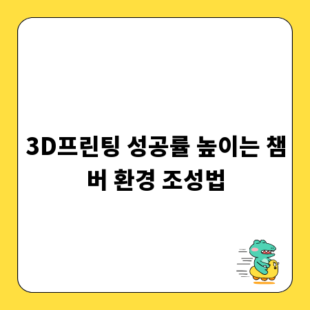3D프린팅 성공률 높이는 챔버 환경 조성법