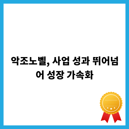 악조노벨, 사업 성과 뛰어넘어 성장 가속화