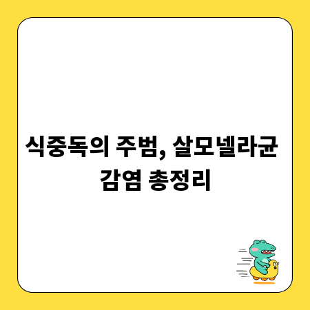 식중독의 주범, 살모넬라균 감염 총정리