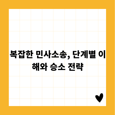 복잡한 민사소송, 단계별 이해와 승소 전략