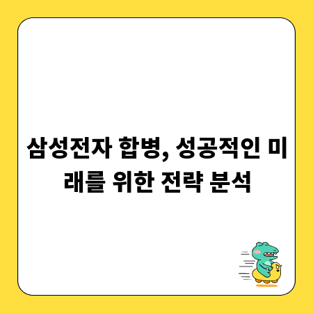 삼성전자 합병, 성공적인 미래를 위한 전략 분석
